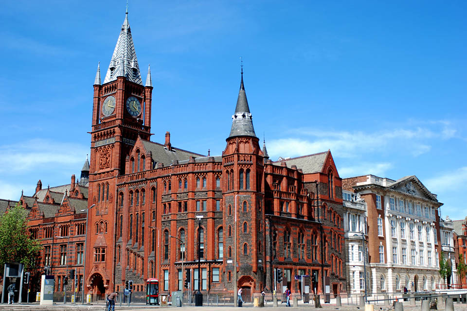 Victoria Gallery and Museum red brick building